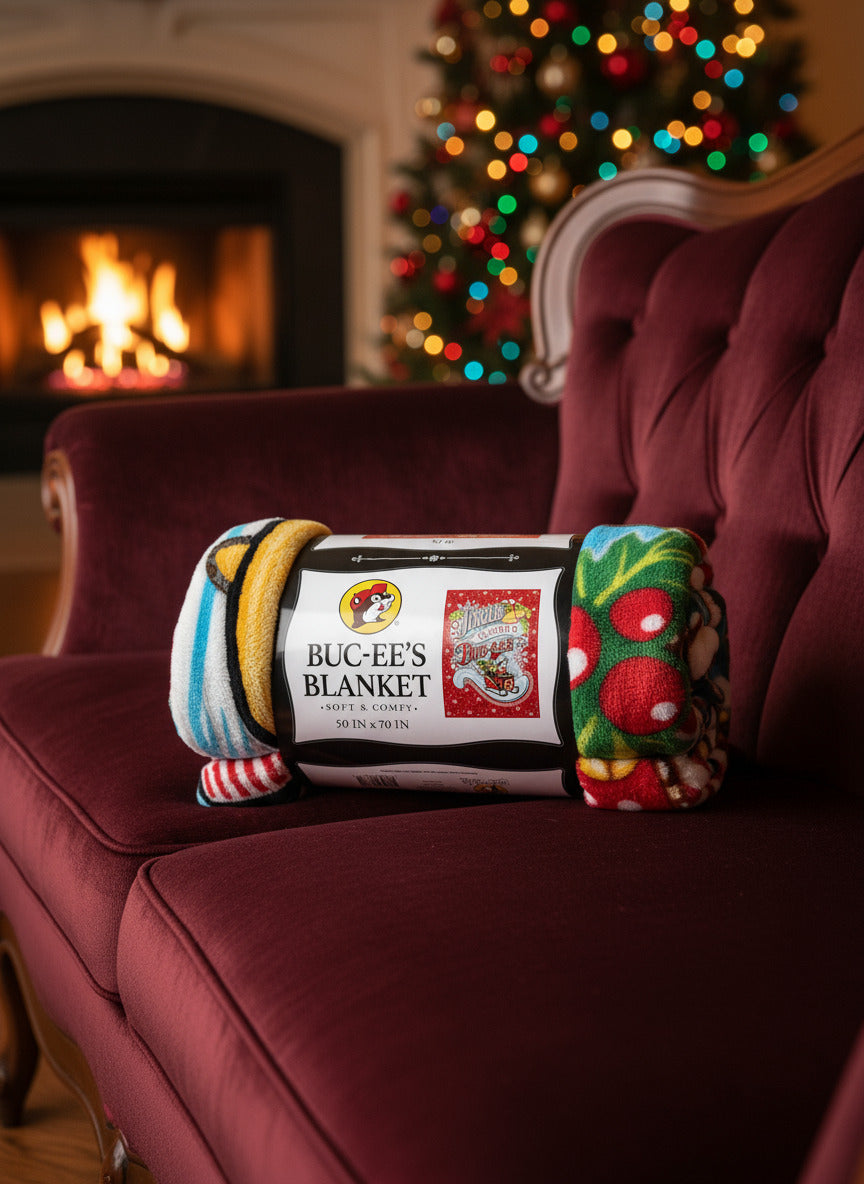 Buc-ee's Jingle All The Way To Buc-ees Christmas Blanket 2025
