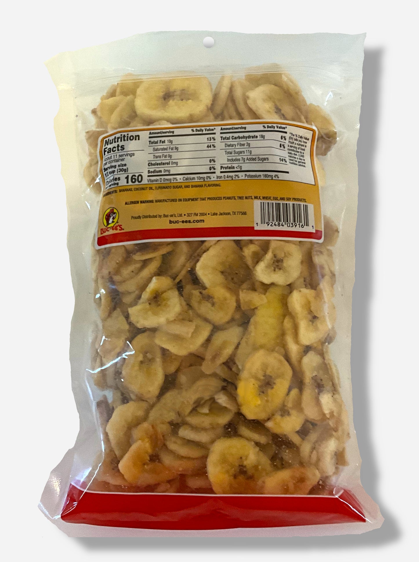 Buc-ee's Sweetened Dried Banana Chips