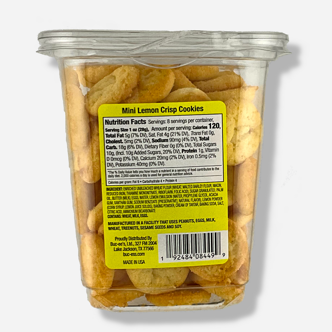 Bucee's Mini Lemon Crisp Cookies Fox Snax